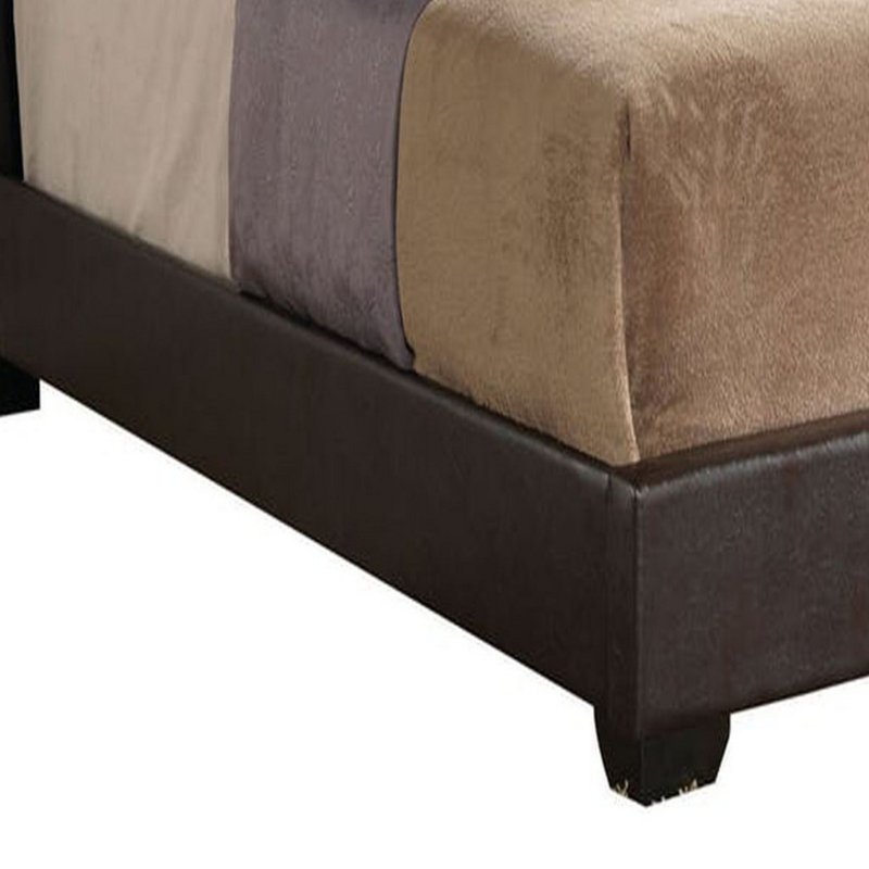 Lit tapissier standard Anchorage, Grand, Brun