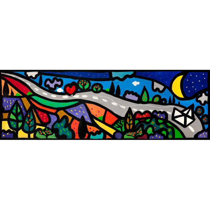 The Long Road Of Love - Print, 40cm H x 120cm W x 4cm D