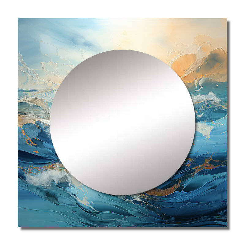 Deayra - Storms Square Mirror For Wall Art Decor, 36" x 36"