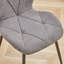 Miko 50cm H Velvet Upholstered Metal Side Chair-254413085