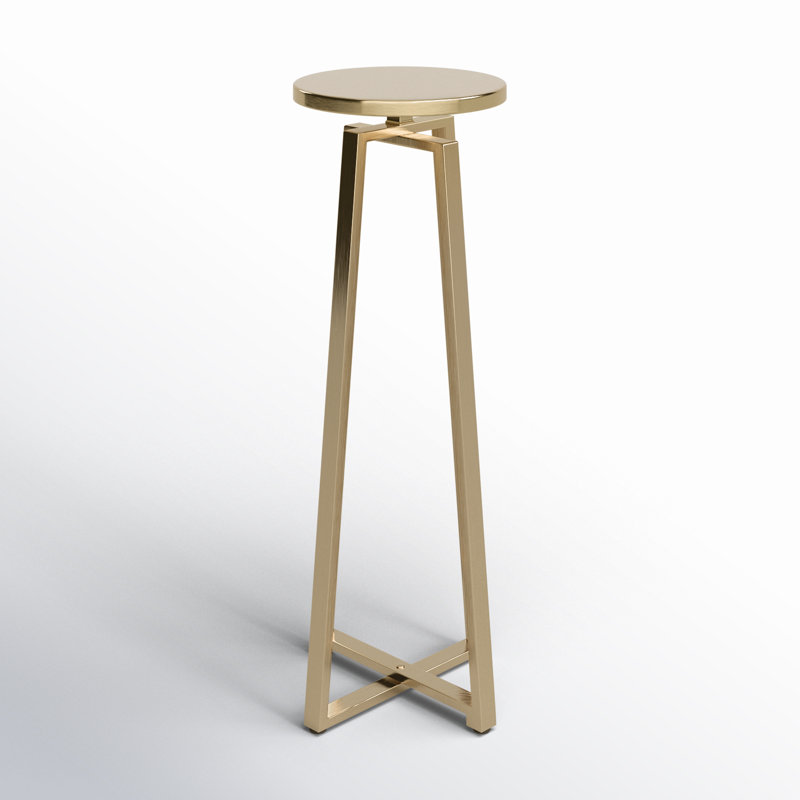 Chris End Table, Gold
