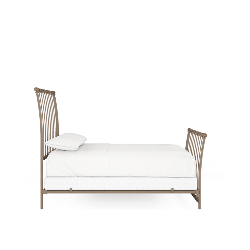 142 Altro Bed | Complete Sleigh, Bronze, Queen