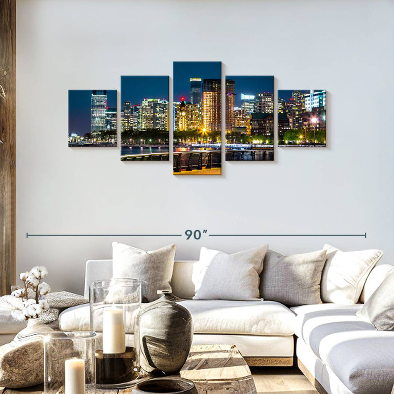Night In New Jersey, 30" H x 68" W