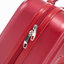 14 po / 20 po 2 pièces / ensemble dans un bagage à roulettes en ABS, avec serrure à combinaison et ouverture avant, étui à cosmétiques de 14 po (rouge)