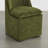Upholstered Dining Chair with Washable Slipcover & Casters-1095646115