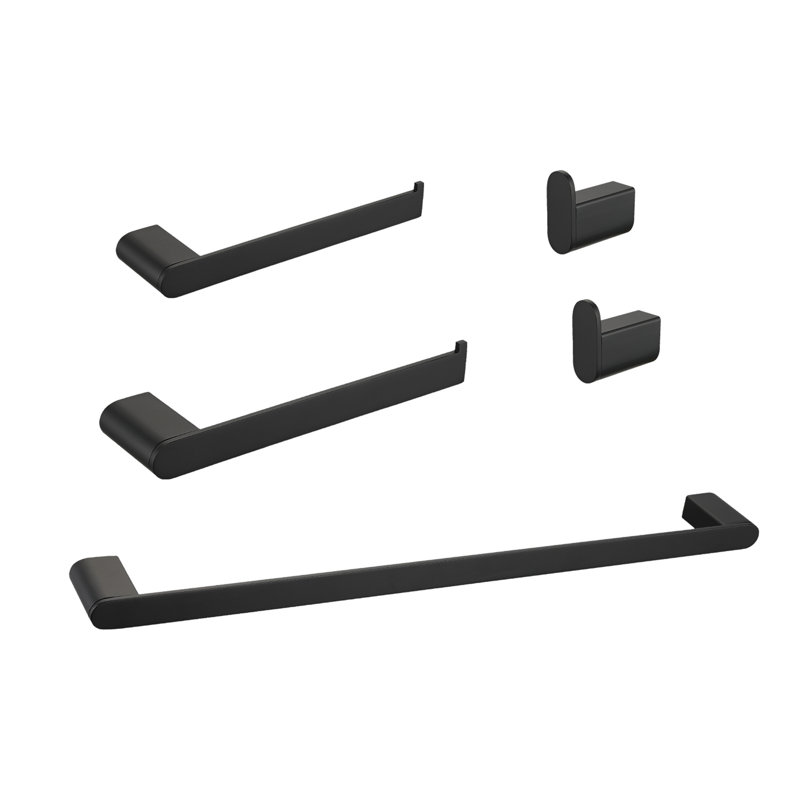 5- Piece Bathroom Hardware Set, Matte Black