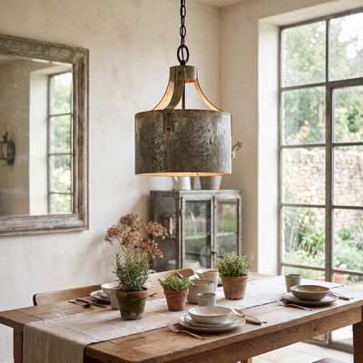 D11x15" Dane Iron X-Light Chandelier