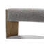 Chaise rembourrée grise et brune-1112046064