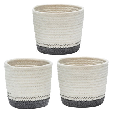 Ensemble de paniers en tissu 3 pièces
