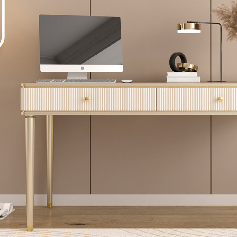 Bureau d'écriture Exquis Champagne Golden, H 31,49 po x l 39,37 po x P 23,62 po
