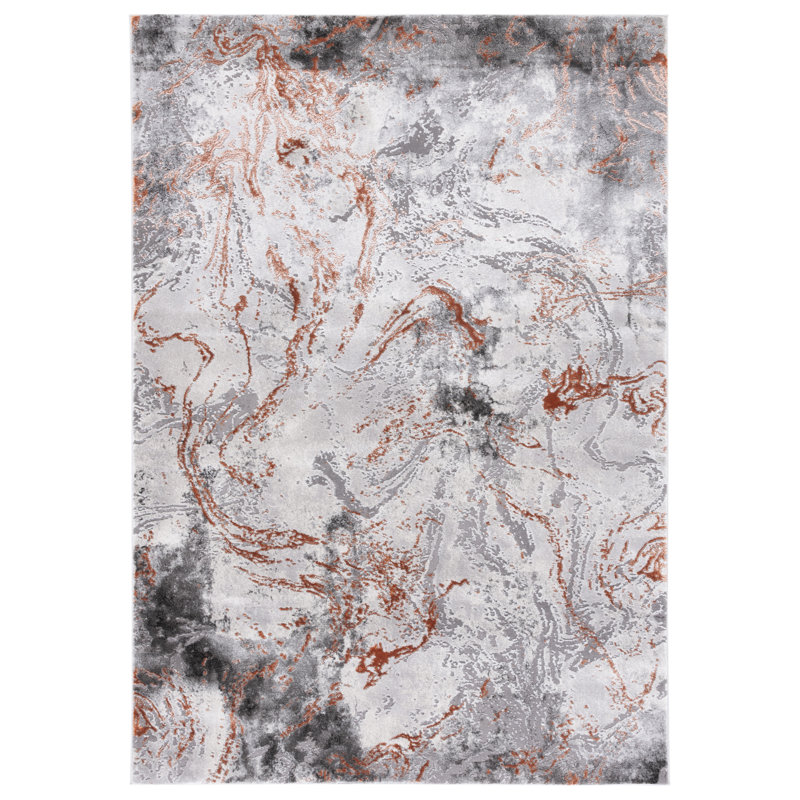 Leonidha Performance Abstract Rug, Rectangle 2'7" x 5'