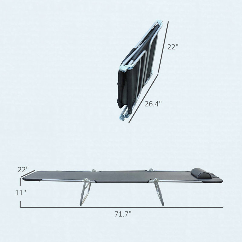 Chaise longue de piscine pliante Sun Lounger