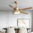 Bronius 52'' Ceiling Fan with LED Lights