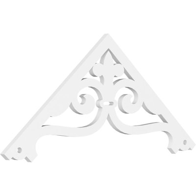 Finley Signature Urethane Gable Pediment, Primed Tan