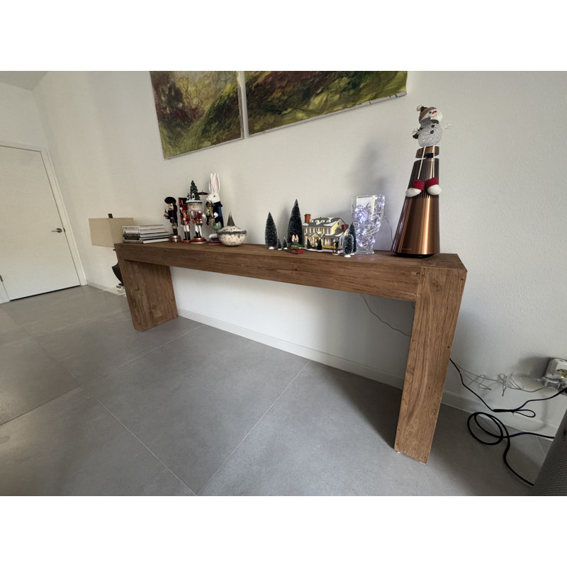 Recycled Teak Console Table, 31" H x 47" W x 16" D