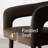 Modern 46" Round Dining Set with 4 Chenille Upholstered Barrel Arm Chairs-2119643243-2119643247