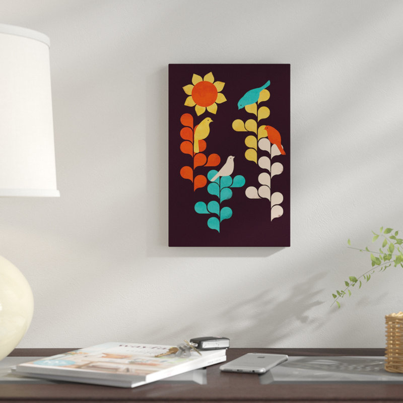 «Sunflower», impression sur toile, H 26 po x l 18 po x P 1,5 po, Toile tendue, Pas de tapis