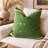 Hand-Embroidered Handwoven Cotton Decorative Pillow Cover with Button Closure