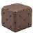 19-Inch Square Tufted Ottoman Footstool, Upholstered Cube Pouf With Button Tufting For Living Room, Bedroom (Multiple Fabrics)
