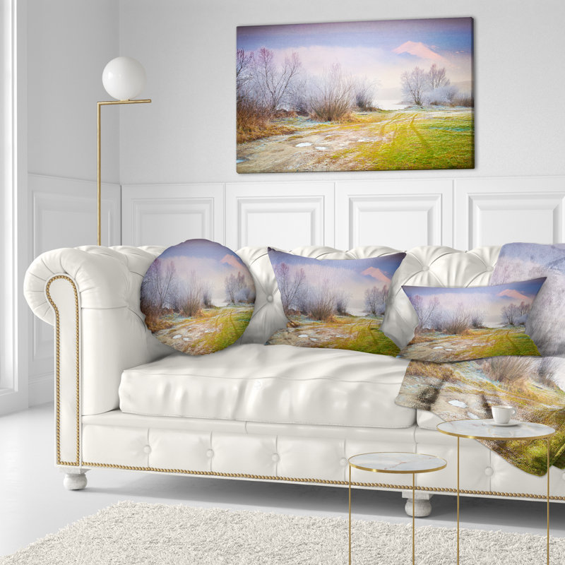 Coussin lombaire imprimé automne brumeux