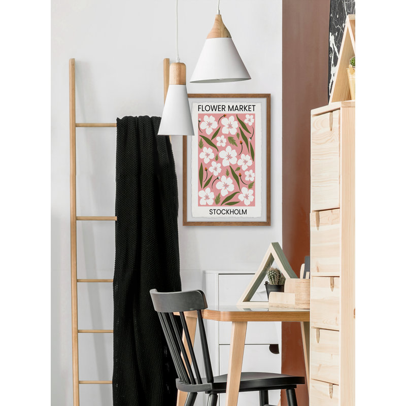 «Flower Market Stockholm» par Marmont Hill - impression, H 12 po x l 8 po x P 1,5 po
