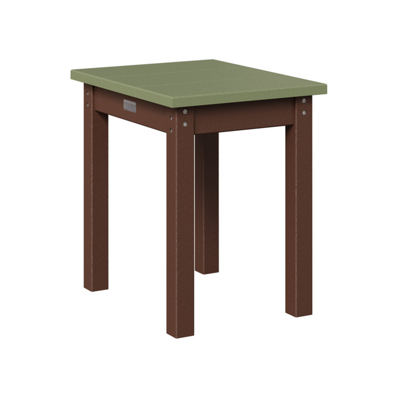 Berlin Gardens Economy End Table, Chocolate Brown, Sage