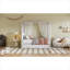 Lit plateforme simple à baldaquin moderne avec lit gigogne et tiroirs de rangement, petite chambre