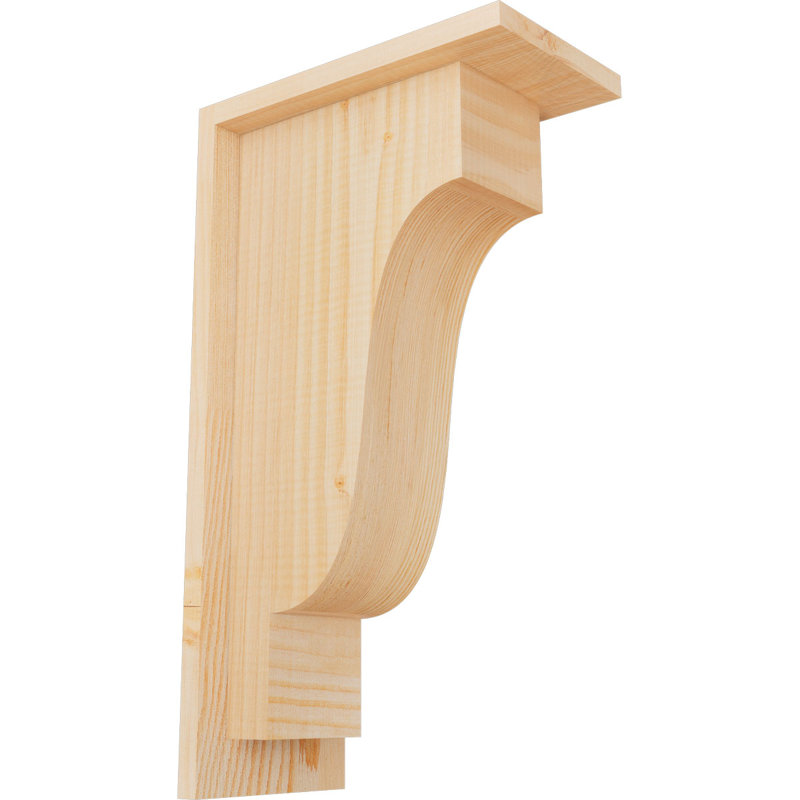 Corbeille Newport avec contre-plaque, H 18 po x l 5,5 po x P 10 po, Sapin de Douglas, Lisse