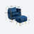 Misheel Velvet Barrel Chair with Ottoman-613010296