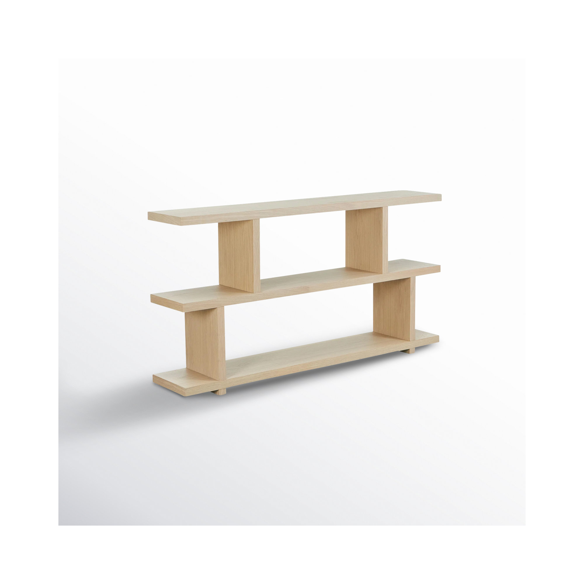 Annora Wide Bookcase, Natural