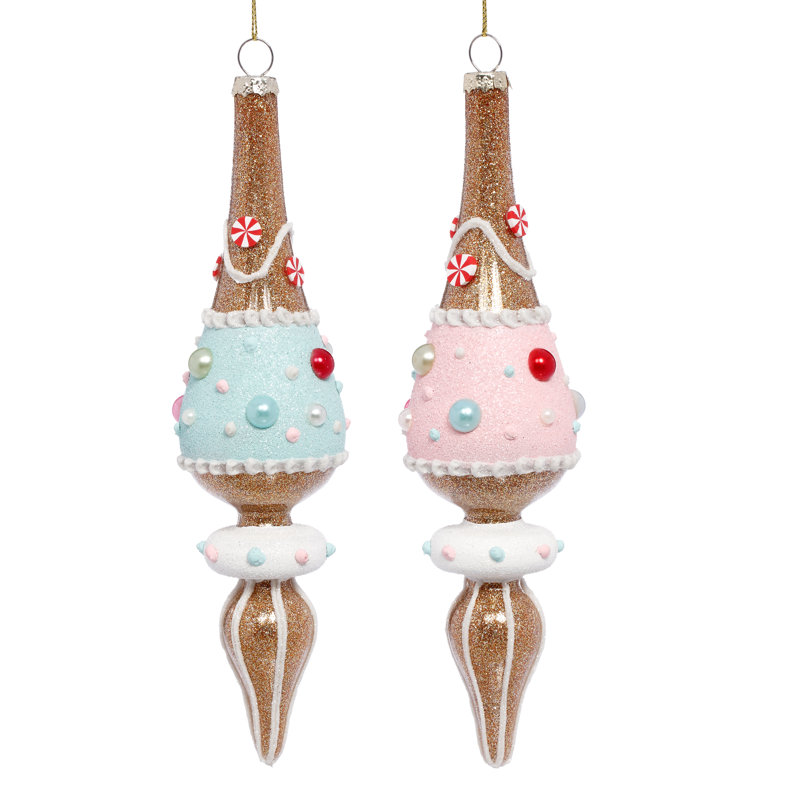 Pastel Finial Ornament, 9 Inches