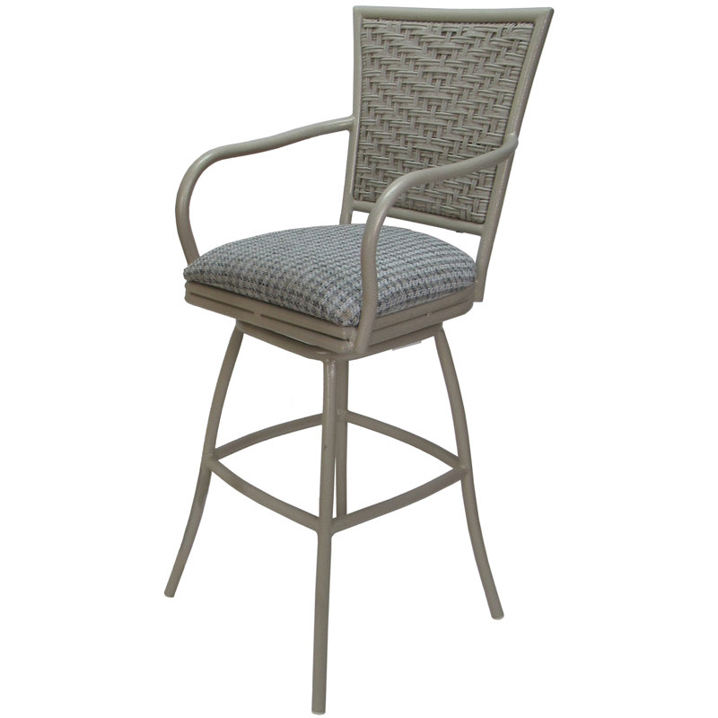 Tabouret de bar Ayeza, Taupe Coco