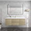 Ensemble de meuble-lavabo mural simple l 60 po Owaneco-696481693