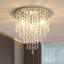 Chic Crystal Round Flush Mount
