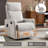 Heat Massage Manual Recliner Chair With Rocker And Swivel In Fabric For Living Room-1062176561