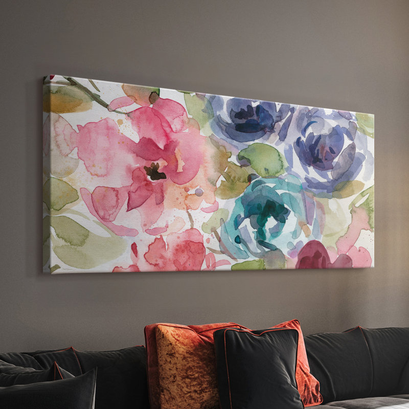 Garden Palette II - Toile tendue avec châssis - Prêt à accrocher, H 24 po x l 48 po