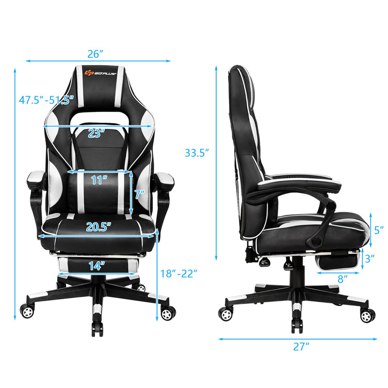 Fauteuil Goplus, Blanc