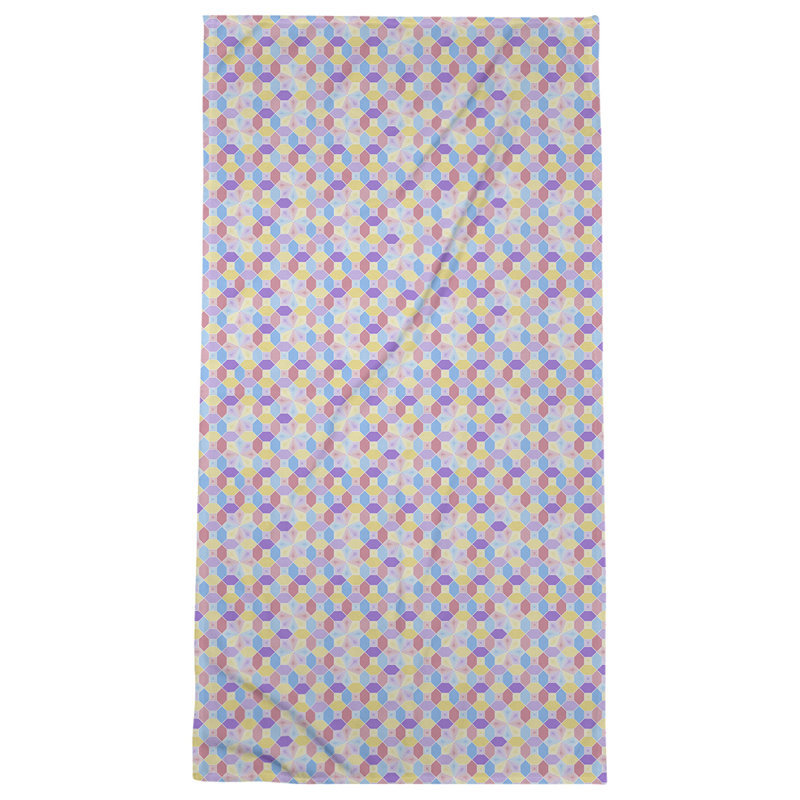 Katelyn Elizabeth Beach Towel, Pink/Blue/Yellow