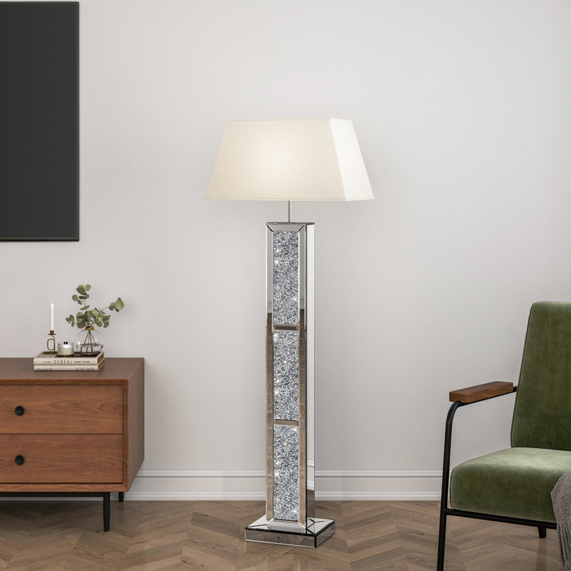Lampe sur pied haute en diamant Crassé