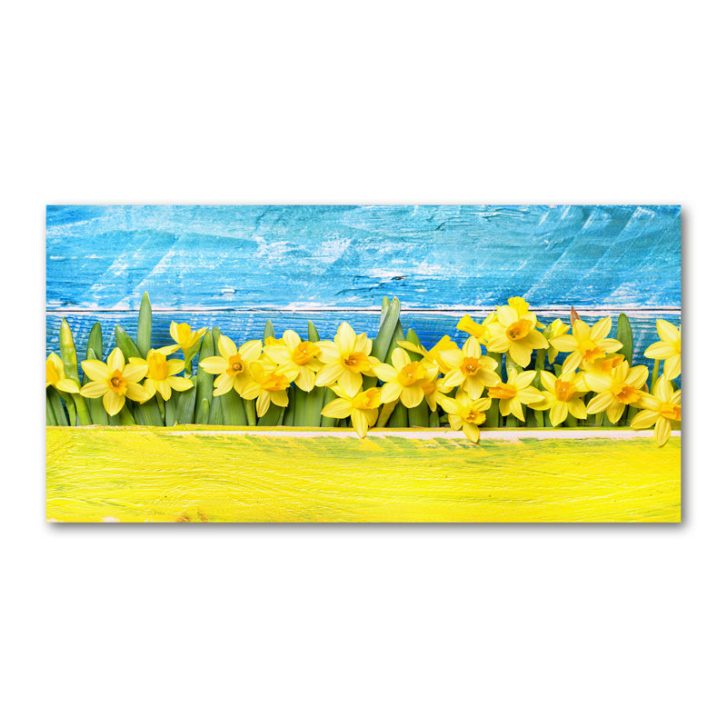 Daffodils - No Frame Print on Canvas, 50cm H X 100cm W