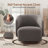 Caysey Boucle Upholstered Swivel Accent Chair-101895680