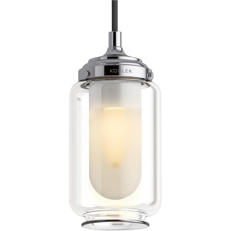 Artifacts 1 - Light Jar Pendant, Polished Nickel