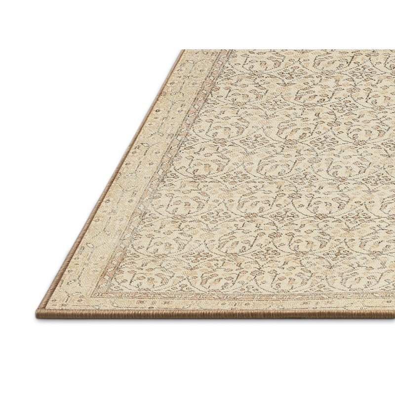 Tapis beige contemporain, Rectangle 3 pi x 5 pi