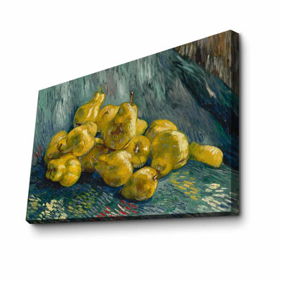 Vincent van Gogh Decorative Canvas Painting, 17.7 x 27.6 Inches | 100% Canvas, 100% Wooden Frame (Thickness: 1.1 Inches) | Stunning Art Piece for Home Decor, Perfect for Living Room & Office Spaces