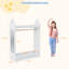 Kids Wardrobe Closet With Mirror And Storage Space, Open Hanging Armoire Closet-1608725978