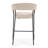 Upholstered Counter Stool with Metal Frame