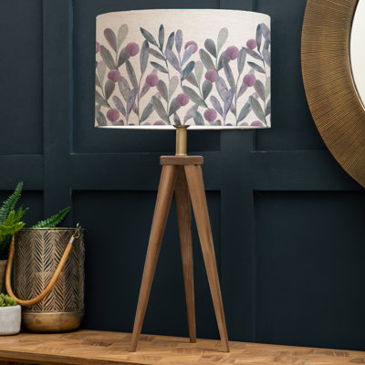 Aratus Wood Tripod Lamp