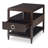 Reeded Solid Wood End Table with Storage