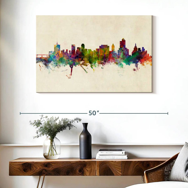 Rorry Tulsa Oklahoma Skyline III, 26" H x 39" W