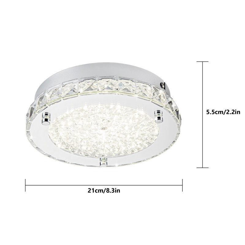 Plafonnier encastré en cristal 12W